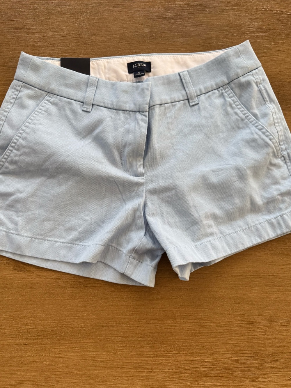 J. Crew Pale Blue Women's Cotton chino Shorts